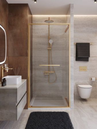 LUX-B-FS-1-100-C-GM Душевая дверь, артикул LUX-B-FS-1-100-C-GM