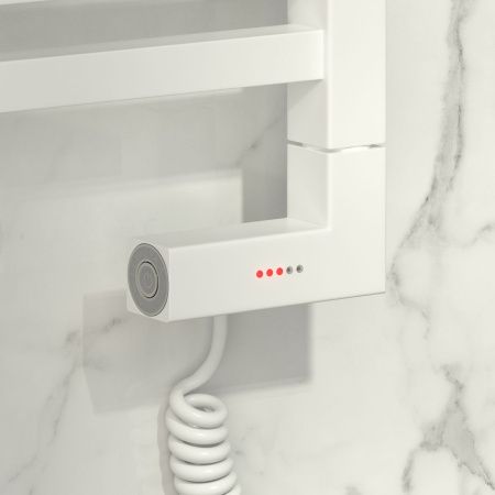 Полотенцесушитель электрический "ЦЕНТУРИОН 2.0" 800х400 / МЭМ правый (Матовый БЕЛЫЙ)