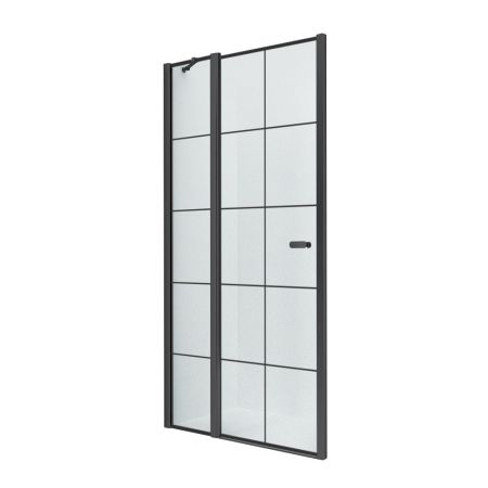 Дверь в нишу NEW TRENDY NEW SOLEO BLACK одинарная 90x195 D-0279A (черный), артикул D-0279A