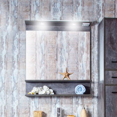 Зеркало Бриклаер ЧИЛИ 70 см, цемент, артикул 4627125415166