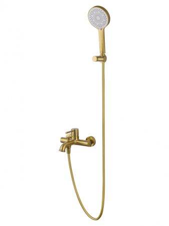 Смеситель для ванны с душем WONZON & WOGHAND TOR, Брашированное золото (WW-88037073-BG)