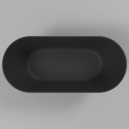 Ванна WHITECROSS Coral A 165x75 (черный мат) иск. камень, артикул 0213.165075.201