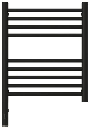 Полотенцесушитель электрический "БОГЕМА 3.0" прямая 500х400 / МЭМ левый (Матовый чёрный)