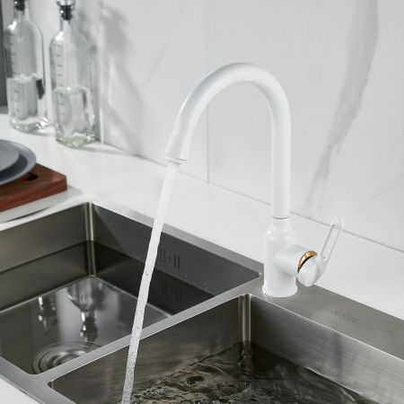 Смеситель для кухни Raffine F103C, белый, артикул F103C