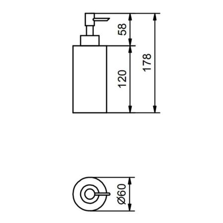 Fantini Young Дозатор для жидкого мыла, настольный, цвет хром, артикул 96 02 7652