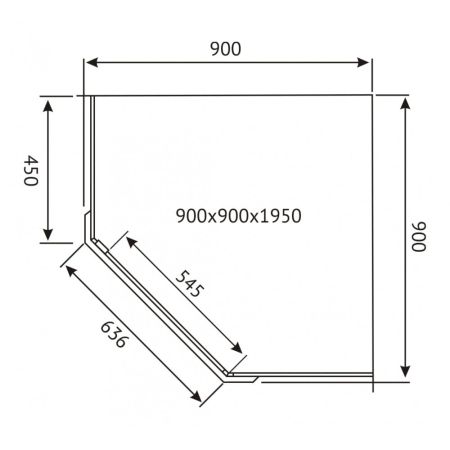 Душевой уголок OXYGEN 900*900