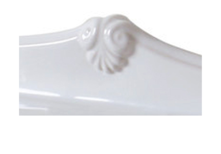 AZZURRA JUBILAEUM раковина со спинкой 112*62см с 1 отв под смеситель, цвет белый, артикул JULP1106200MBI (JUB200/110 bi))*1