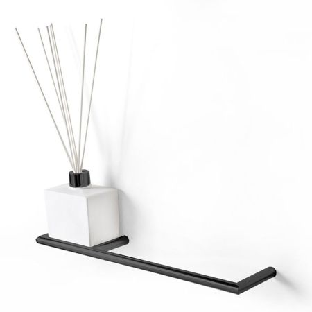 3SC Guy Полотенцедержатель и ароматический диффузор слева, подвесной, композит Solid Surface, цвет: белый матовый/черный матовый, артикул GU10PSXNO