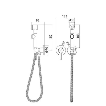 Гигиенический душ  IDDIS Axes (AXESBR2i08), артикул AXESBR2i08