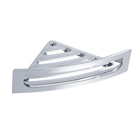 Gedy, решетка угловая с высоким ограничителем из ABS (33х13хh7), цвет хром, артикул CP80(13)