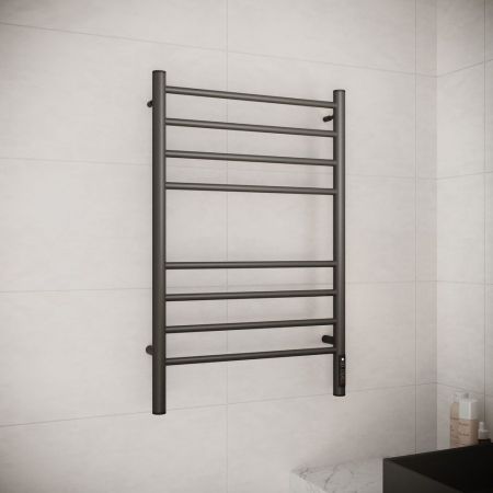 Полотенцесушитель электрический с диммером Terminus Аврора П8 50х80, графит, артикул 4670078563330