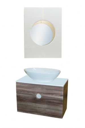 Тумба с раковиной Orange Sole 75 подвесная Белая, артикул Sole-75TU+RA