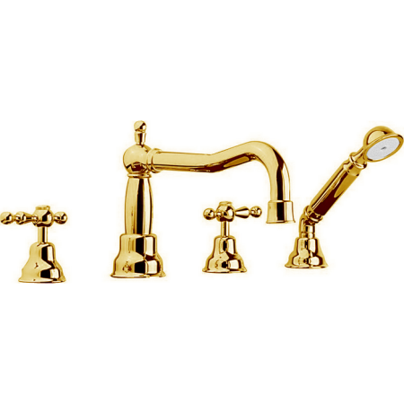 CISAL Arcana America Смеситель на борт ванны на 4 отверстия, цвет золото, артикул AA00026424