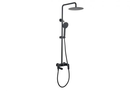 Душевая система 3jet 250мм AQUATEK, матовый черный AQ2040MB, артикул AQ2040MB