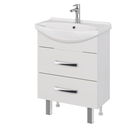 Тумба под раковину подвесная/напольная Dreja Alda 65 см, белый, артикул 99.0404