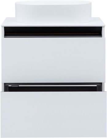 Тумба под раковину Allen Brau Activity 70 1.34003.WM белый матовый/черный браш, артикул 1.34003.WM