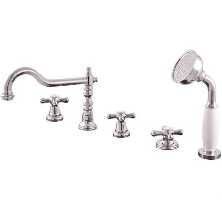 Смеситель для ванны на 5 отверстий, переключатель керамический