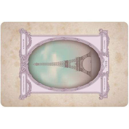 Коврик для ванной комнаты Veragio Carpet 60x40 VR.CPT-7160.19 с рисунком Paris