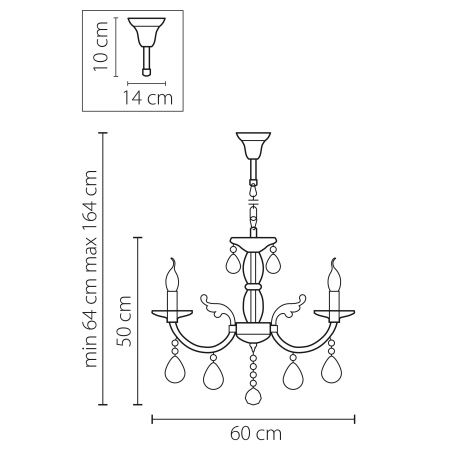 Люстра подвесная Stregaro Lightstar Premium 694064