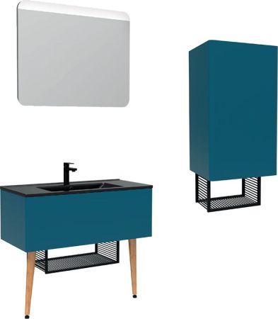 Подвесной шкаф Creavit Zeon 40 ZE2070.00.MM Синий, артикул ZE2070.00.MM