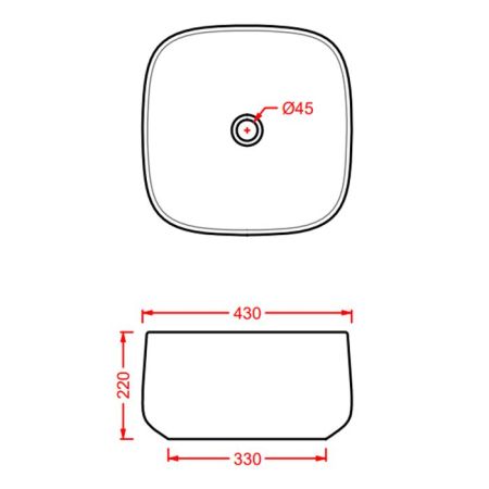 Artceram COGNAC Раковина накладная 43x43 см, цвет: petrolio