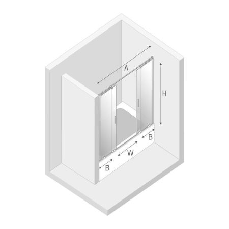 Шторка для ванны NEW TRENDY SMART BLACK 160 см EXK-4210 (черный), артикул EXK-4210