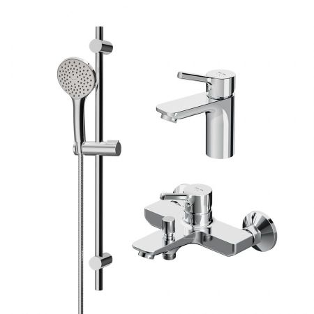 F40985B00 X-Joy S, набор 3в1: см-ль д/умывальника, см-ль д/ванны/душа, душевой комплект, шт., артикул F40985B00