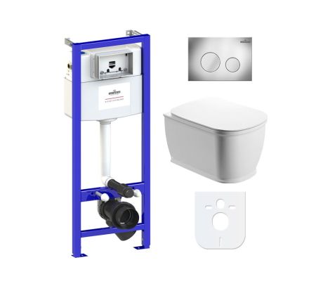 Комплект 6 в 1 Lavinia Boho Bell Pro Rimless 77040042, премиум с пластиковой клавишей