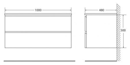 Тумба под раковину BelBagno Luce 100 LUCE-1000-2C-SO-PT подвесная Камень Тумба под раковину BelBagno Luce 100 LUCE-1000-2C-SO-PT подвесная Камень