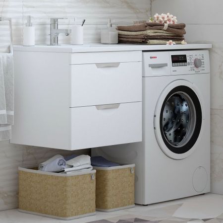 Тумба подвесная "Алиот 120", 2 ящ., Мадлен 120, артикул SD-00000603