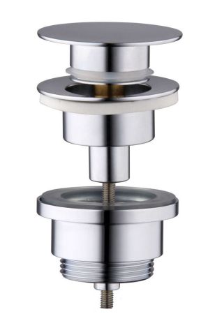 AQG, универсальный донный клапан click-clack, цвет хром, артикул 400090125