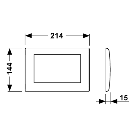 TECEplanus, 1 клав., нерж. ст. - сатин., артикул 9240310