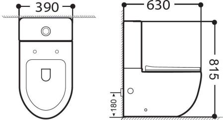 Чаша напольного унитаза Aquanet Rimless Cetus 2.0 C1 LX-2903