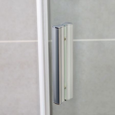 Душевой уголок Slim-U VSP-2SU900CLB, 900*900, м.черный, стекло прозрачное, артикул VSP-2SU900CLB