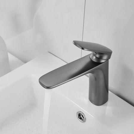 Смеситель для раковины Raffine F0185T, оружейная сталь, артикул F0185T