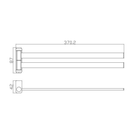 Полотенцедержатель Rav Slezak NIL NLA0602, хром