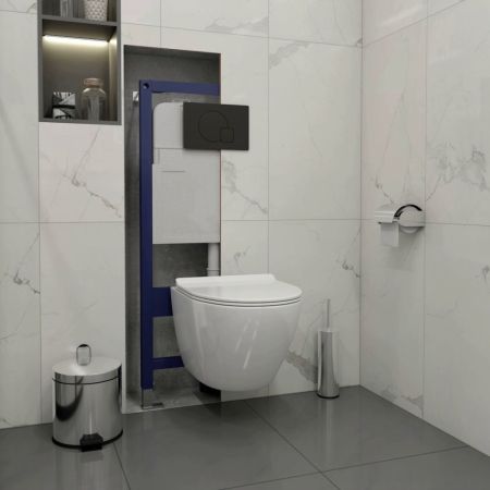 Клавиша смыва Maretti Elio AC12EL-560, черный, артикул AC12EL-560