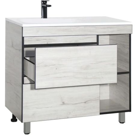 Тумба напольная "Берлин 90" под раковину Барселона, 2 ящ./ниши, PLUS, СОНАТА