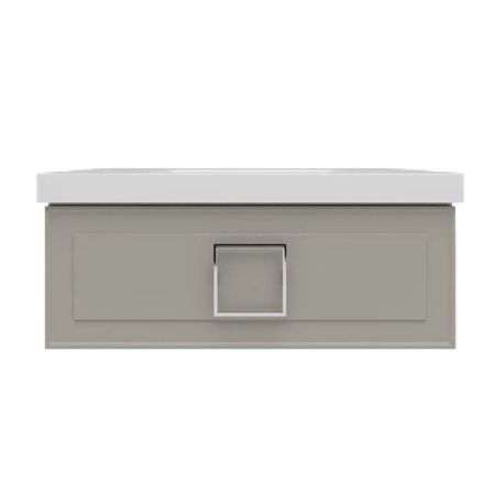 Тумба под раковину подвесная La Fenice Cubo FNC-01-CUB-C-100, бежевая, артикул FNC-01-CUB-C-100