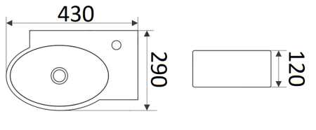 Умывальник CeramaLux 9100L