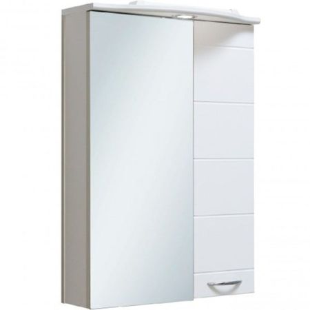Зеркальный шкаф Runo Кипарис 50 4620750022242 Белый, артикул 4620750022242