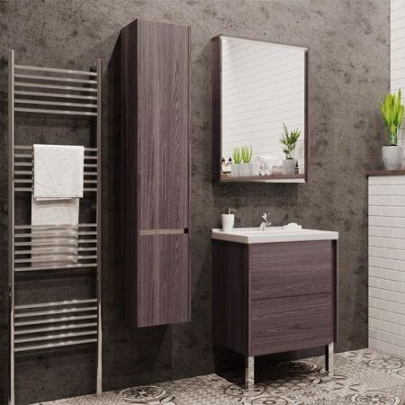 Тумба под раковину Акватон Стоун 60 подвесная 1A231401SXC80 Грецкий орех, артикул 1A231401SXC80