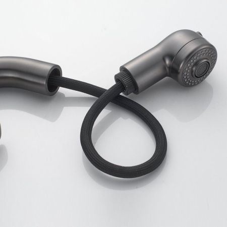 Смеситель для раковины многофункциональный Raffine F291T, оружейная сталь, артикул F291T