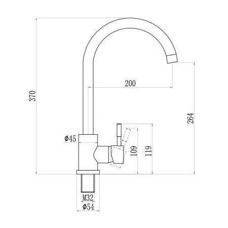 Смеситель для кухни Savol S-SUS3002, сатин