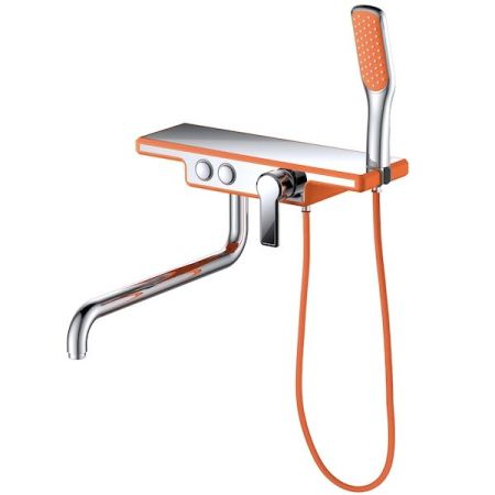 Смеситель для ванны D&K Berlin Kunste DA1443313 Хром Оранжевый, артикул DA1443313