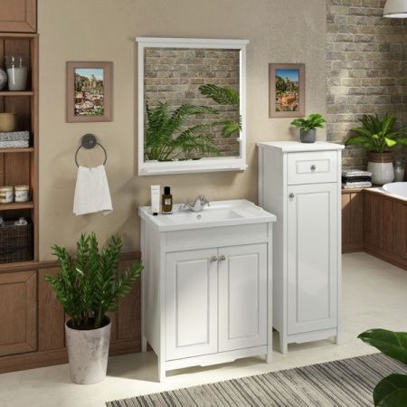 Зеркало Comforty Тбилиси 70 3132631 Белый глянец