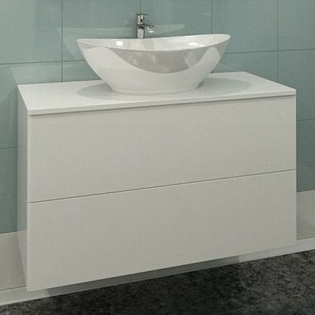 Тумба с раковиной Orange Otto 100 Ot-100TuSTONE+G56 Белая