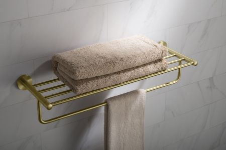 Полка для полотенец Timo Saona 13058/17 золото матовое, артикул 13058/17