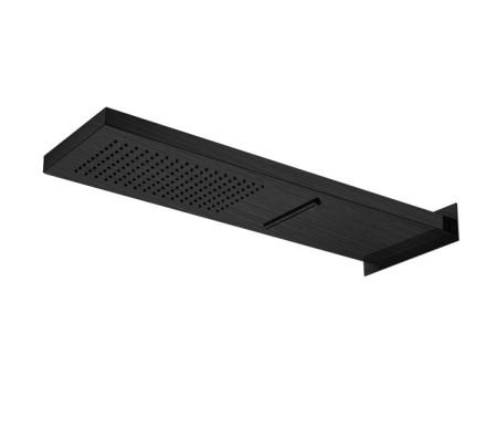 ALMAR Верхний душ настенный 537х165 мм, 2 режима, цвет черный глянцевый PVD, артикул E044199.DB