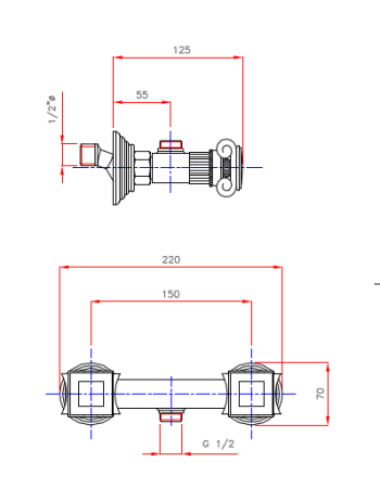 Смеситель для душа CEZARES OLIMP-DS, артикул OLIMP-DS-01-Sw